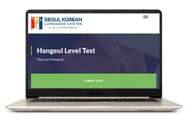 Korean alphabet Hangul Level Test