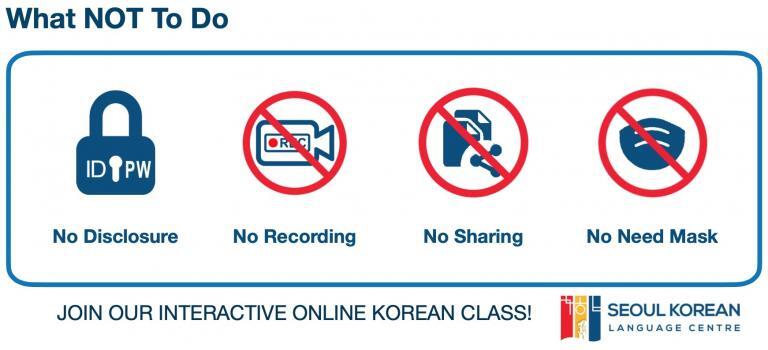 what not to do in zoom online class